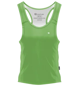 Tank Top Damski Treningowy ZIELONY
