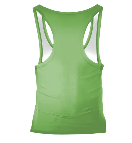 Zielony  damski tank top do ćwiczeń