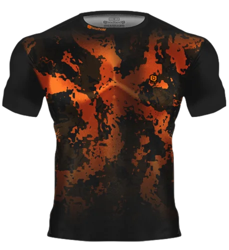 Koszulka Treningowa LIQUID POMARAŃCZOWY liquid pomaranczowe przod.png