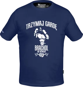 Koszulka Bawełniana TRZYMAJ GARDE Granatowa