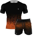 Zestaw Treningowy GRUNGE PAINT POMARAŃCZOWY
