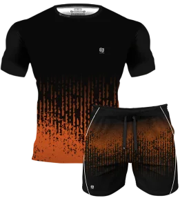 Zestaw Treningowy GRUNGE PAINT POMARAŃCZOWY