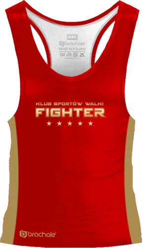 Tank Top męski FDF Czerwony tanktop czerwony przod.png