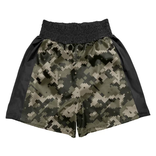 Czarno-zielone spodenki bokserskie męskie Army Czarno-zielone spodenki bokserskie meskie Army. tył.png