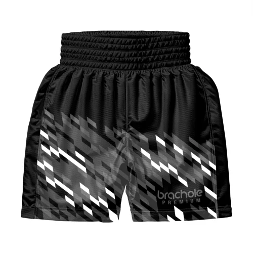 Czarne Spodenki bokserskie olimpijskie Bricks Dark Czarne Spodenki bokserskie olimpijskie Bricks Dark.tył.png