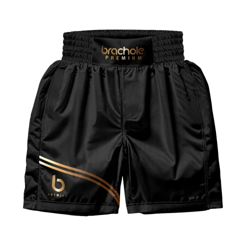 Czarne bokserskie spodenki dla zawodowców Luxury Czarne bokserskie spodenki dla zawodowców Luxury.png