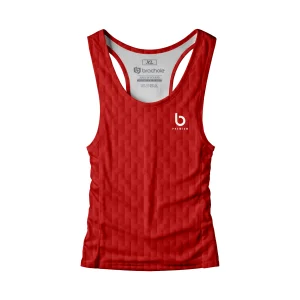 Czerwony  tank top olimpijski męski Basic