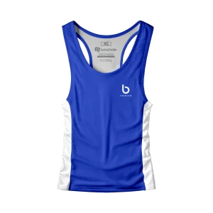 Biało- niebieski  tank top męski