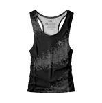 Czarny  tank top męski Cut