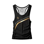 Czarny tank top męski  Golden Line