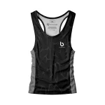 Czarny tank top męski Liquid