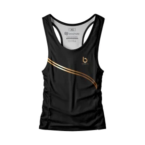 Czarny tank top męski sportowy Luxury