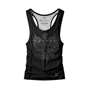 Czarny tank top męski Polska Dark