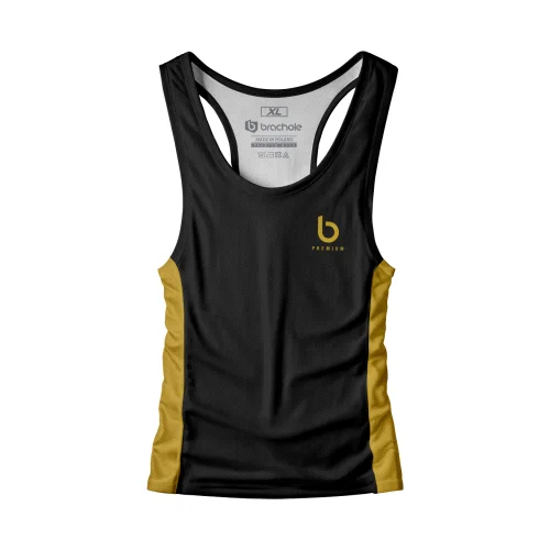 Czarno-złoty gym tank top Shine Czarno-złoty gym tank top Shine.png