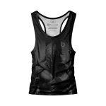 Czarny tank top męski Rome