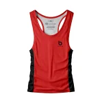Czerwony tank top męski sportowy