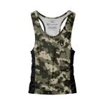 Czarno-zielony tank top męski Warfare