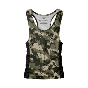 Czarno-zielony tank top męski Warfare