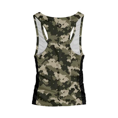 Czarno-zielony tank top męski Warfare Czarno-zielony tank top męski Warfare.tył.png