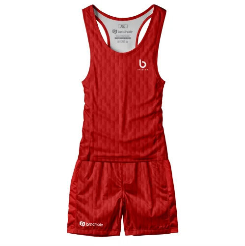 Czerwony komplet olimpijski męski Basic Red