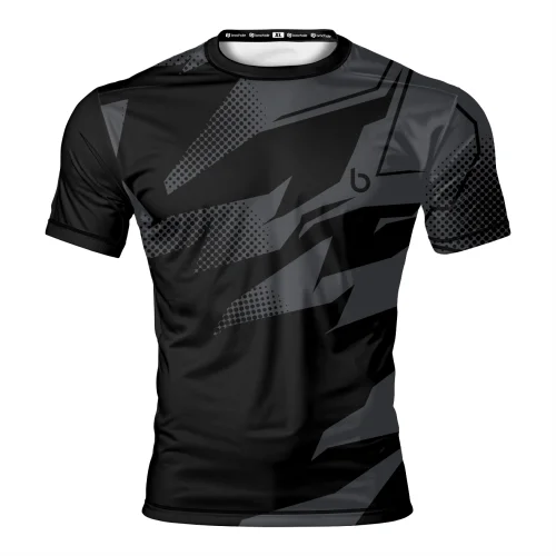 Ciemnobrązowa Termoaktywna Koszulka Sportowa Cut Dark Ciemnobrązowa Termoaktywna Koszulka Sportowa Cut Dark.przód.png