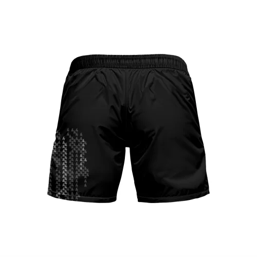 Czarne krótkie spodenki sportowe męskie Code Czarne krótkie spodenki sportowe męskie Code.tył.png