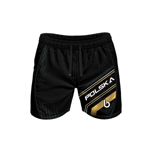 Czarne spodenki sportowe Glory Gold Czarne spodenki sportowe Glory Gold.przód.png