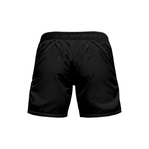 Czarne spodenki sportowe męskie z kieszeniami Vert Grey Czarne spodenki sportowe męskie z kieszeniami Vert Grey. tył.png