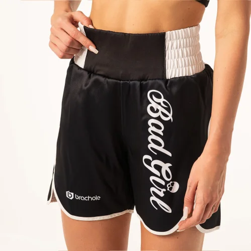 Spodenki damskie bokserskie Bad Girl White
