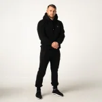 Czarne  spodnie dresowe męskie joggery