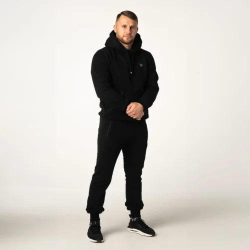 Czarny dres męski bawełniany Brachole