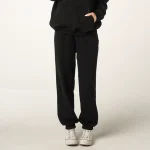 Czarne  spodnie dresowe joggery damskie oversize
