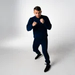 Granatowa klasyczna bluza męska Brachole