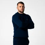 Granatowa klasyczna bluza męska Prestige