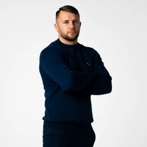 Granatowa klasyczna bluza męska Prestige