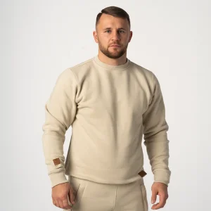 Kremowa bluza męska z bawełny Premium