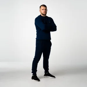 Granatowy komplet dresowy męski Prestige
