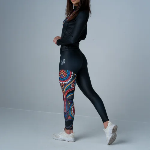 Legginsy Treningowe z wysokim stanem Damskie Maska