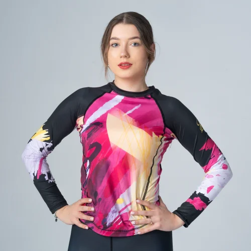 Sportowy Rashguard Damski Pink Fusion
