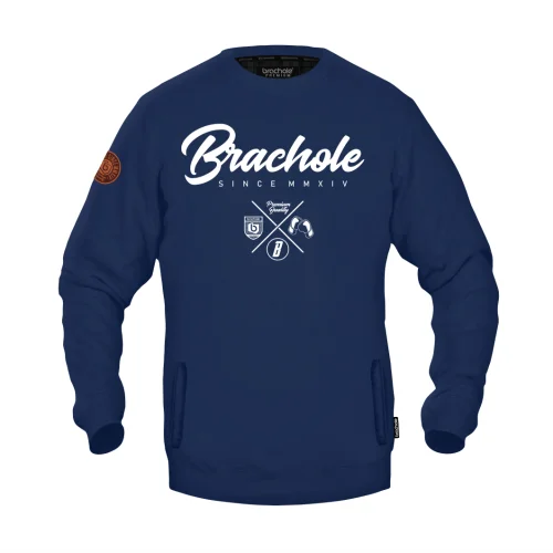 Granatowa bluza męska BRACHOLE MMXIV-Elegancja i Komfort