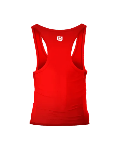 Czerwony tank top damski